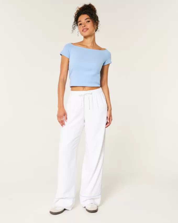 Adjustable Rise Baggy Pull-On Pants,Adjustable Rise Baggy Pull-On Pants