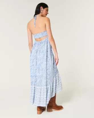 Asymmetrical Hem Halter Maxi Dress,Asymmetrical Hem Halter Maxi Dress Asymmetrical Hem Halter Maxi Dress,Asymmetrical Hem Halter Maxi Dress