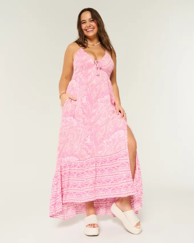 Asymmetrical Hem Halter Maxi Dress,Asymmetrical Hem Halter Maxi Dress