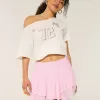 Asymmetrical Hem Tiered Mini Skort,Asymmetrical Hem Tiered Mini Skort