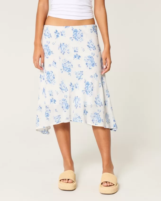 Asymmetrical Midi Skirt,Asymmetrical Midi Skirt