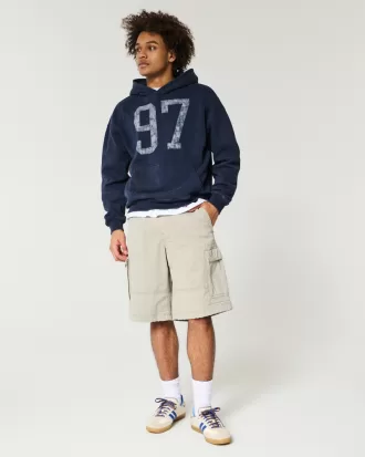 At-the-Knee Baggy Cargo Shorts,At-the-Knee Baggy Cargo Shorts