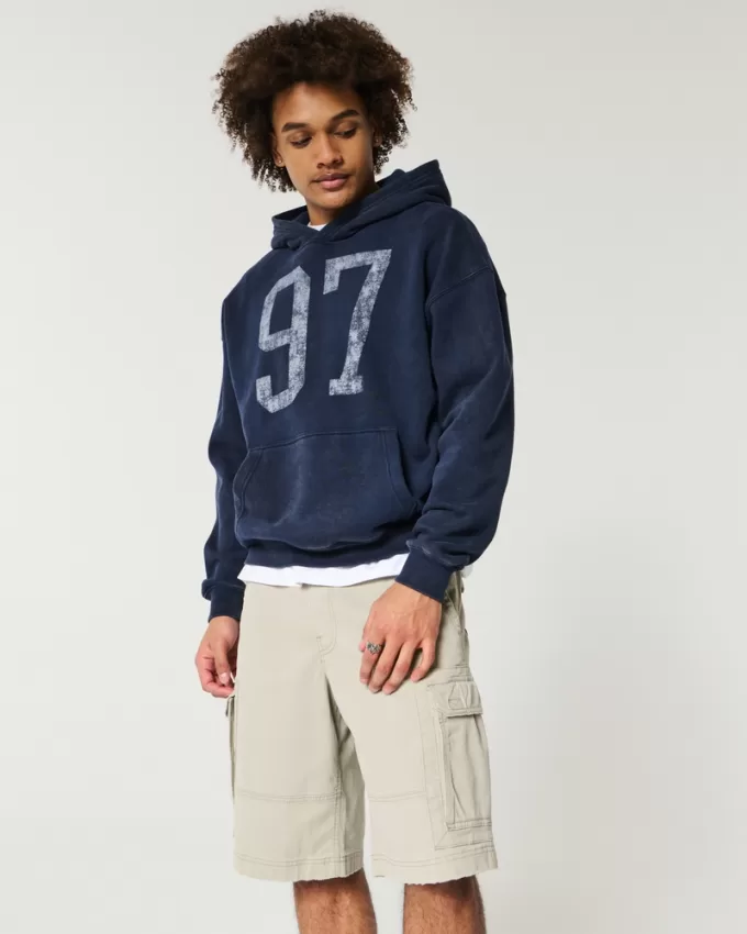 At-the-Knee Baggy Cargo Shorts,At-the-Knee Baggy Cargo Shorts