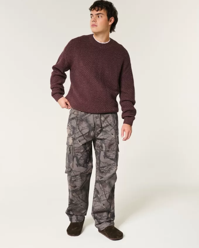 Baggy Camo Cargo Pull-On Pants,Baggy Camo Cargo Pull-On Pants