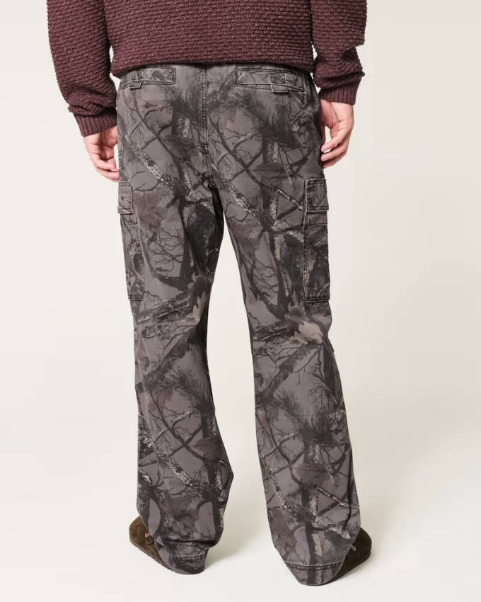 Baggy Camo Cargo Pull-On Pants,Baggy Camo Cargo Pull-On Pants