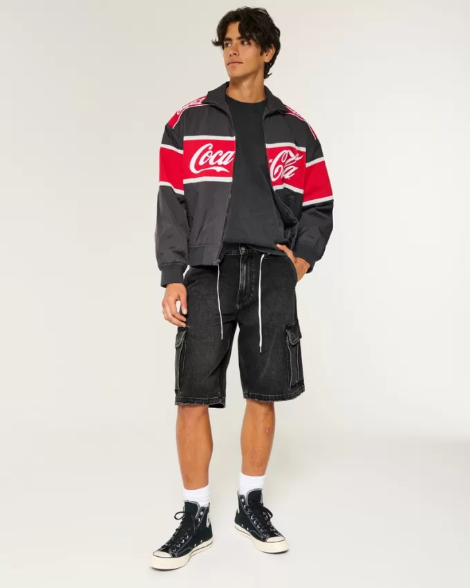 Baggy Cargo Jean Shorts,Baggy Cargo Jean Shorts