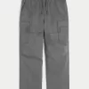 Baggy Cargo Pull-On Pants,Baggy Cargo Pull-On Pants