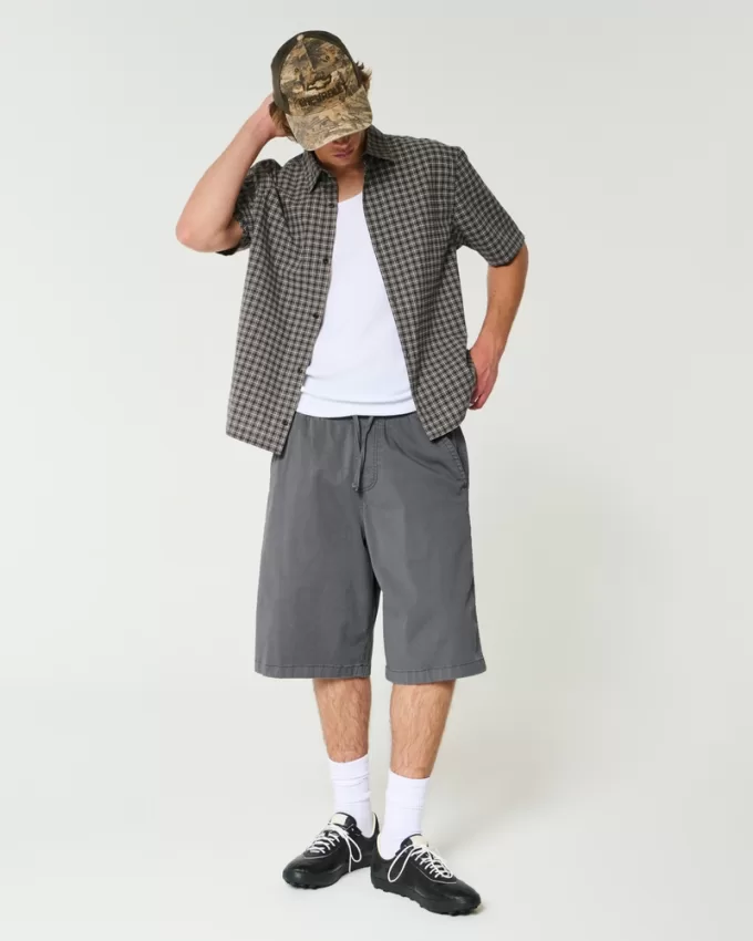 Baggy Pull-On Shorts,Baggy Pull-On Shorts