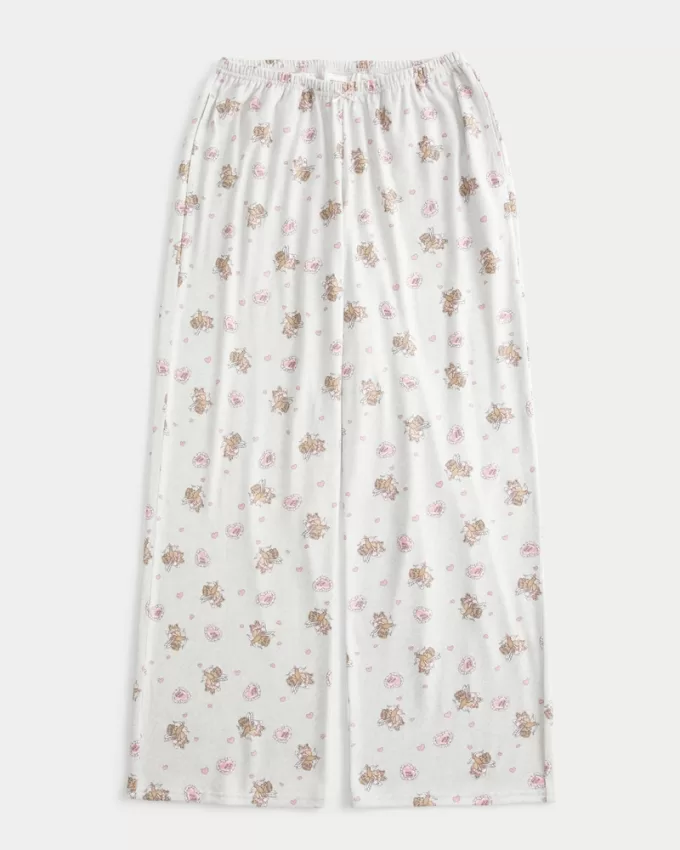 Bear Graphic Pajama Pants,Bear Graphic Pajama Pants Bear Graphic Pajama Pants,Bear Graphic Pajama Pants