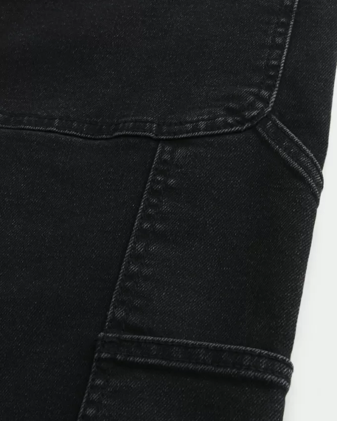 Black Baggy Carpenter Jeans,Black Baggy Carpenter Jeans