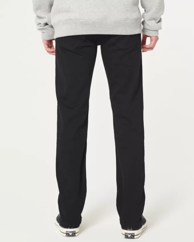 Black No Fade Slim Straight Jeans,Black No Fade Slim Straight Jeans