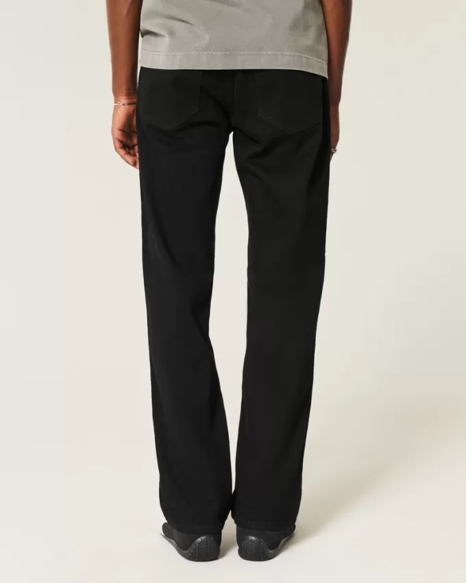 Black No Fade Straight Jeans,Black No Fade Straight Jeans