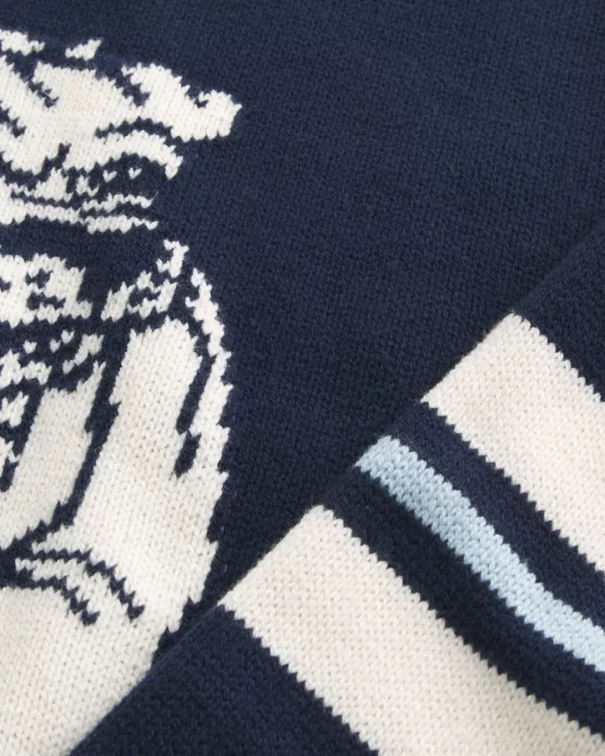 Boxy Bulldog Graphic Crew Sweater,Boxy Bulldog Graphic Crew Sweater