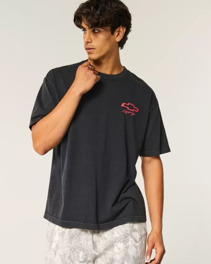 Boxy Chevrolet Racing Graphic Tee,Boxy Chevrolet Racing Graphic Tee Boxy Chevrolet Racing Graphic Tee,Boxy Chevrolet Racing Graphic Tee