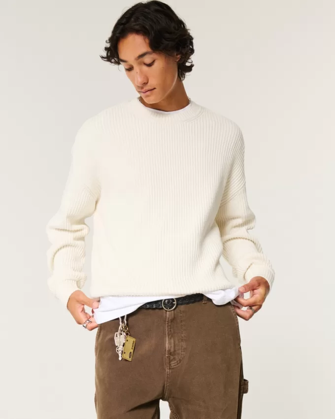 Boxy Crew Sweater,Boxy Crew Sweater Boxy Crew Sweater,Boxy Crew Sweater