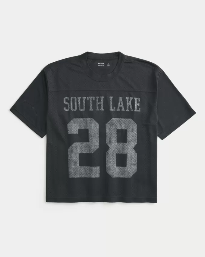 Boxy Crop Athletic Graphic Jersey,Boxy Crop Athletic Graphic Jersey Boxy Crop Athletic Graphic Jersey,Boxy Crop Athletic Graphic Jersey