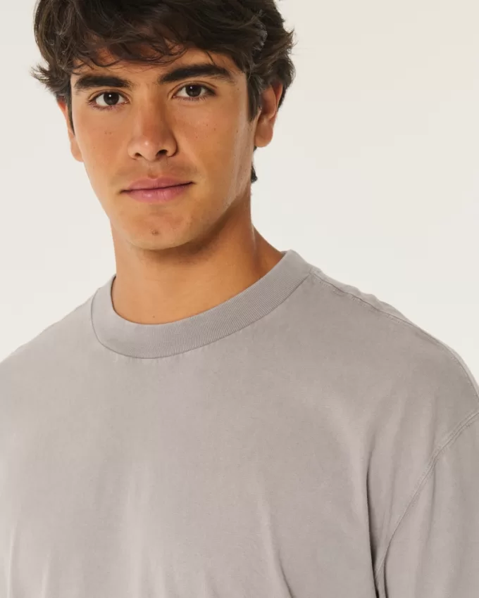 Boxy Crop Heavyweight Cotton Crew T-Shirt,Boxy Crop Heavyweight Cotton Crew T-Shirt Boxy Crop Heavyweight Cotton Crew T-Shirt,Boxy Crop Heavyweight Cotton Crew T-Shirt