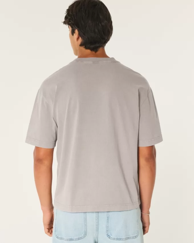 Boxy Crop Heavyweight Cotton Crew T-Shirt,Boxy Crop Heavyweight Cotton Crew T-Shirt Boxy Crop Heavyweight Cotton Crew T-Shirt,Boxy Crop Heavyweight Cotton Crew T-Shirt