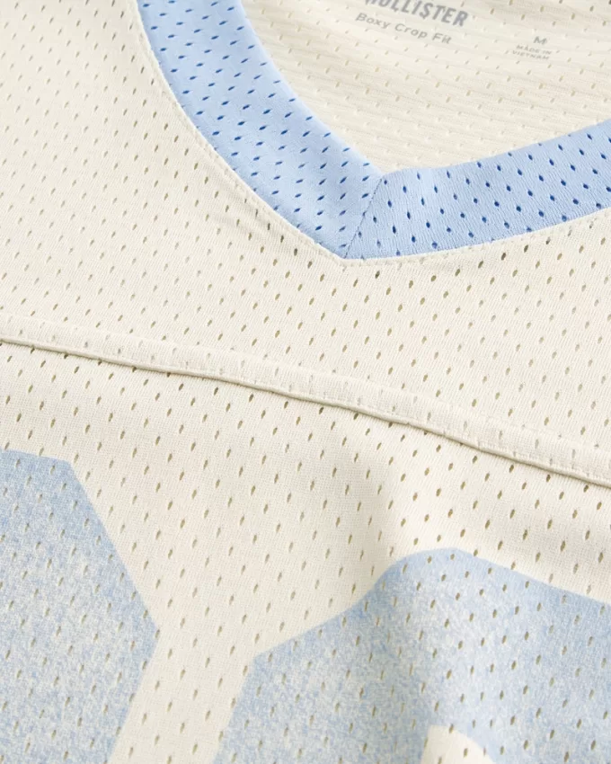 Boxy Crop Mesh Graphic Football Jersey,Boxy Crop Mesh Graphic Football Jersey Boxy Crop Mesh Graphic Football Jersey,Boxy Crop Mesh Graphic Football Jersey