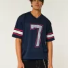 Boxy Crop Mesh Graphic Football Jersey,Boxy Crop Mesh Graphic Football Jersey Boxy Crop Mesh Graphic Football Jersey,Boxy Crop Mesh Graphic Football Jersey