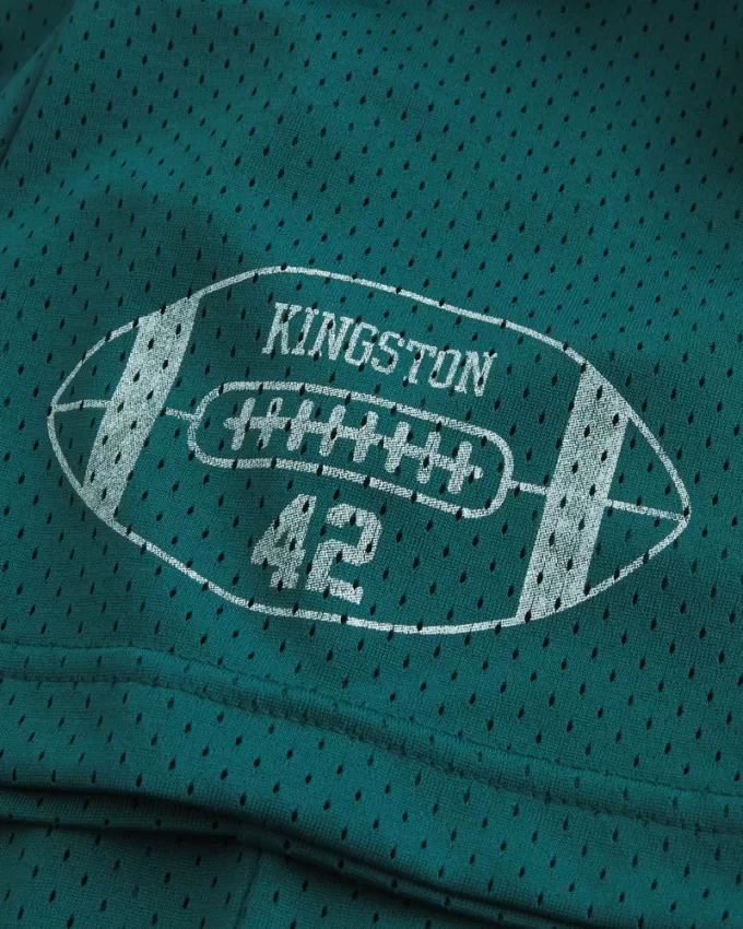 Boxy Crop Mesh Kingston Graphic Football Jersey,Boxy Crop Mesh Kingston Graphic Football Jersey