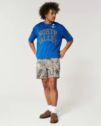 Boxy Crop Mesh North Valley Graphic Jersey,Boxy Crop Mesh North Valley Graphic Jersey