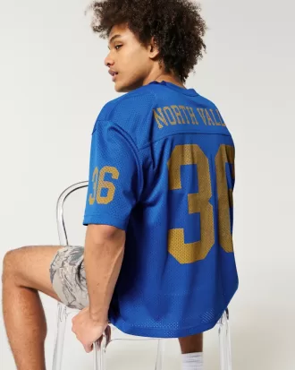 Boxy Crop Mesh North Valley Graphic Jersey,Boxy Crop Mesh North Valley Graphic Jersey