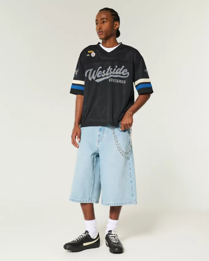 Boxy Crop Westside Mustangs Graphic Jersey,Boxy Crop Westside Mustangs Graphic Jersey Boxy Crop Westside Mustangs Graphic Jersey,Boxy Crop Westside Mustangs Graphic Jersey