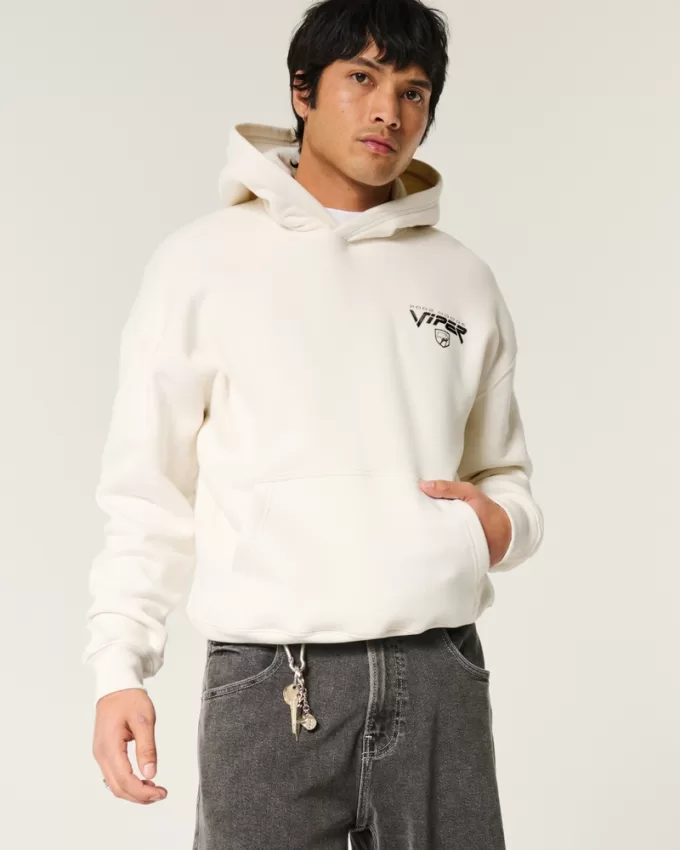 Boxy Dodge Viper Graphic Hoodie,Boxy Dodge Viper Graphic Hoodie