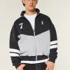 Boxy Fleece Logo Track Jacket,Boxy Fleece Logo Track Jacket