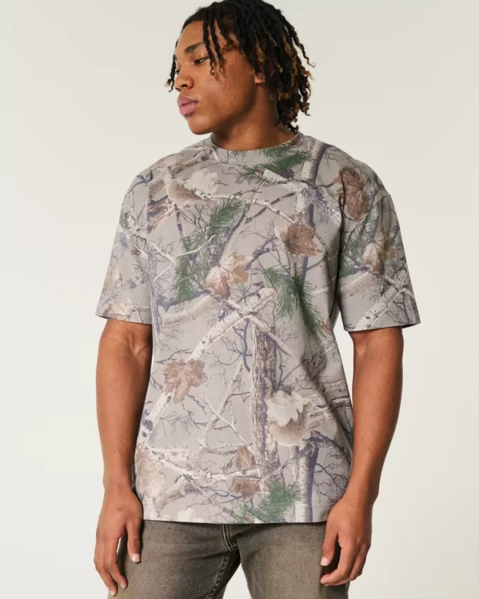 Boxy Heavyweight Camo Crew T-Shirt,Boxy Heavyweight Camo Crew T-Shirt Boxy Heavyweight Camo Crew T-Shirt,Boxy Heavyweight Camo Crew T-Shirt