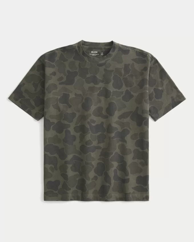 Boxy Heavyweight Camo Crew T-Shirt,Boxy Heavyweight Camo Crew T-Shirt Boxy Heavyweight Camo Crew T-Shirt,Boxy Heavyweight Camo Crew T-Shirt