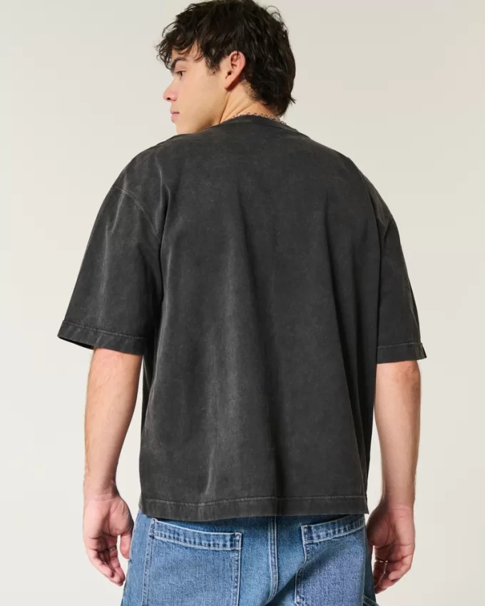 Boxy Heavyweight Crop Crew T-Shirt,Boxy Heavyweight Crop Crew T-Shirt Boxy Heavyweight Crop Crew T-Shirt,Boxy Heavyweight Crop Crew T-Shirt