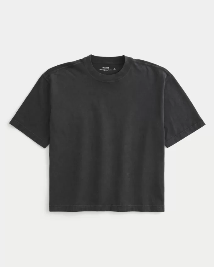 Boxy Heavyweight Crop Crew T-Shirt,Boxy Heavyweight Crop Crew T-Shirt Boxy Heavyweight Crop Crew T-Shirt,Boxy Heavyweight Crop Crew T-Shirt