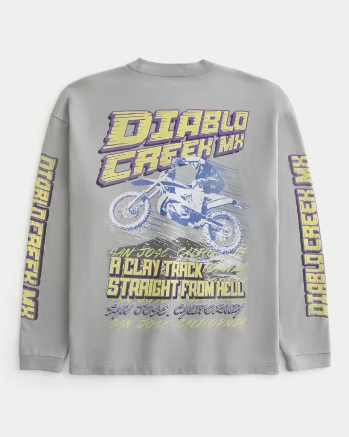 Boxy Heavyweight Diablo Creek MX Racing Graphic Tee,Boxy Heavyweight Diablo Creek MX Racing Graphic Tee Boxy Heavyweight Diablo Creek MX Racing Graphic Tee,Boxy Heavyweight Diablo Creek MX Racing Graphic Tee