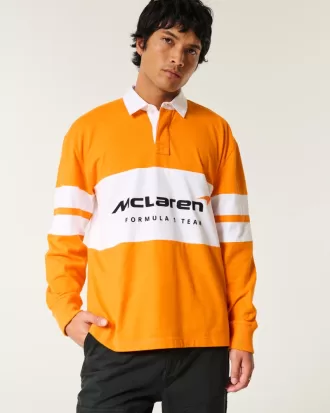Boxy Heavyweight McLaren Graphic Rugby Polo,Boxy Heavyweight McLaren Graphic Rugby Polo