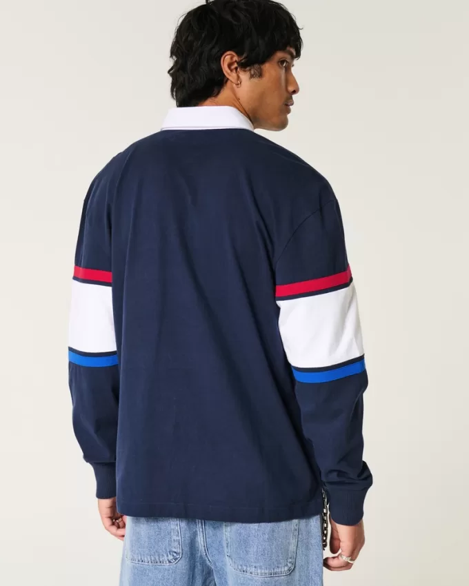 Boxy Heavyweight Oracle Red Bull Racing Graphic Rugby Polo,Boxy Heavyweight Oracle Red Bull Racing Graphic Rugby Polo