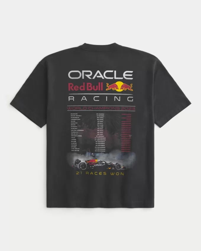 Boxy Heavyweight Oracle Red Bull Racing Graphic Tee,Boxy Heavyweight Oracle Red Bull Racing Graphic Tee