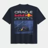 Boxy Heavyweight Oracle Red Bull Racing Graphic Tee,Boxy Heavyweight Oracle Red Bull Racing Graphic Tee