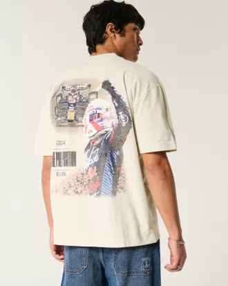 Boxy Heavyweight Oracle Red Bull Racing Graphic Tee,Boxy Heavyweight Oracle Red Bull Racing Graphic Tee