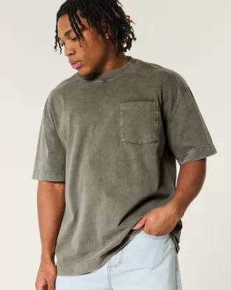 Boxy Heavyweight Pocket Crew T-Shirt,Boxy Heavyweight Pocket Crew T-Shirt Boxy Heavyweight Pocket Crew T-Shirt,Boxy Heavyweight Pocket Crew T-Shirt