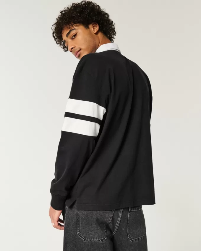 Boxy Heavyweight Rugby Polo,Boxy Heavyweight Rugby Polo