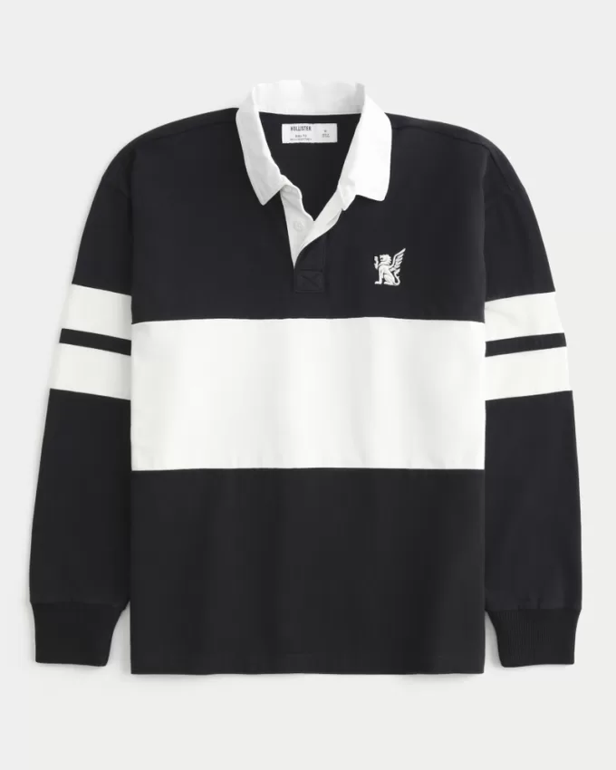 Boxy Heavyweight Rugby Polo,Boxy Heavyweight Rugby Polo