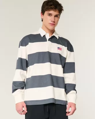 Boxy Heavyweight Rugby Polo,Boxy Heavyweight Rugby Polo