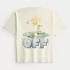 Boxy Heavyweight Tweety Golf Graphic Tee,Boxy Heavyweight Tweety Golf Graphic Tee