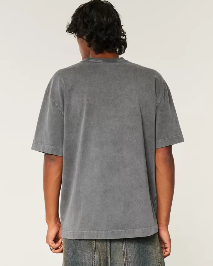 Boxy Heavyweight Washed Crew T-Shirt,Boxy Heavyweight Washed Crew T-Shirt Boxy Heavyweight Washed Crew T-Shirt,Boxy Heavyweight Washed Crew T-Shirt
