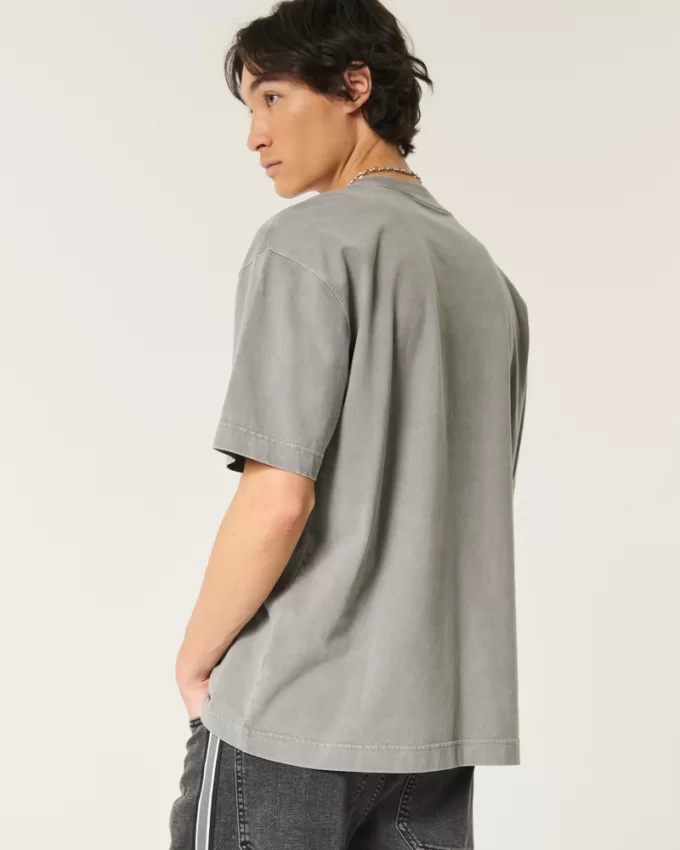 Boxy Heavyweight Washed Crew T-Shirt,Boxy Heavyweight Washed Crew T-Shirt Boxy Heavyweight Washed Crew T-Shirt,Boxy Heavyweight Washed Crew T-Shirt