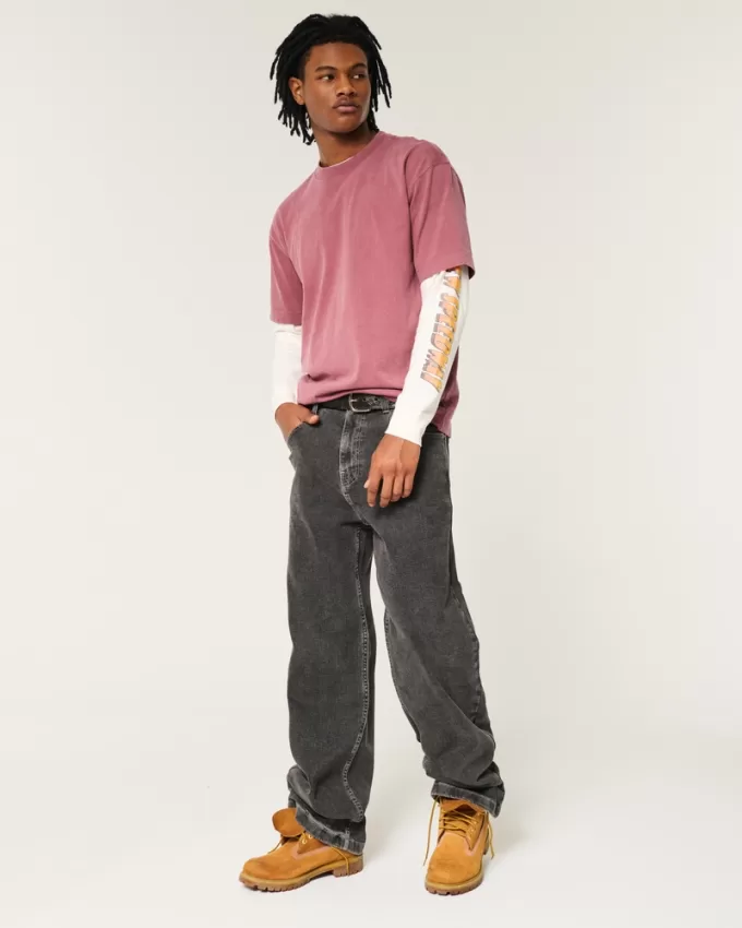 Boxy Heavyweight Washed Crew T-Shirt,Boxy Heavyweight Washed Crew T-Shirt Boxy Heavyweight Washed Crew T-Shirt,Boxy Heavyweight Washed Crew T-Shirt