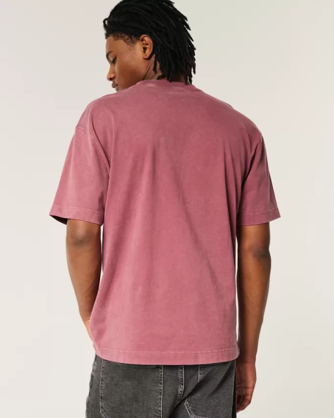 Boxy Heavyweight Washed Crew T-Shirt,Boxy Heavyweight Washed Crew T-Shirt Boxy Heavyweight Washed Crew T-Shirt,Boxy Heavyweight Washed Crew T-Shirt