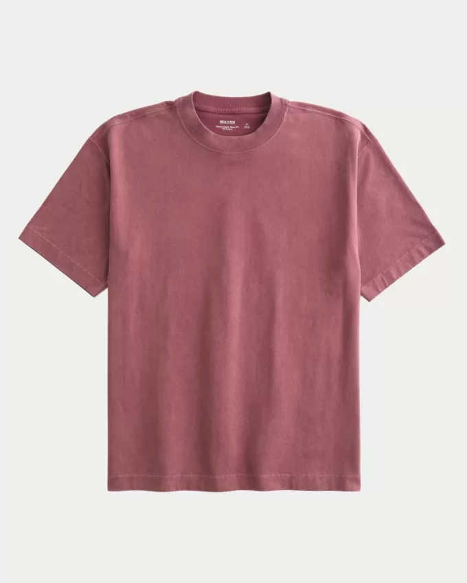 Boxy Heavyweight Washed Crew T-Shirt,Boxy Heavyweight Washed Crew T-Shirt Boxy Heavyweight Washed Crew T-Shirt,Boxy Heavyweight Washed Crew T-Shirt
